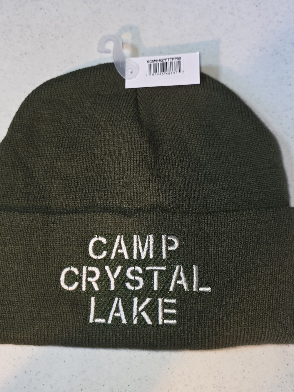 Camp Crystal Lake Olive Beanie